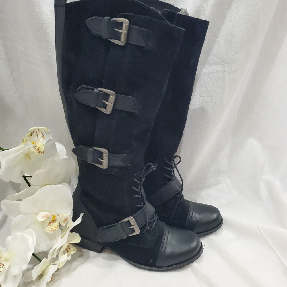 Naughty monkey boots moto style  size 6 WOT